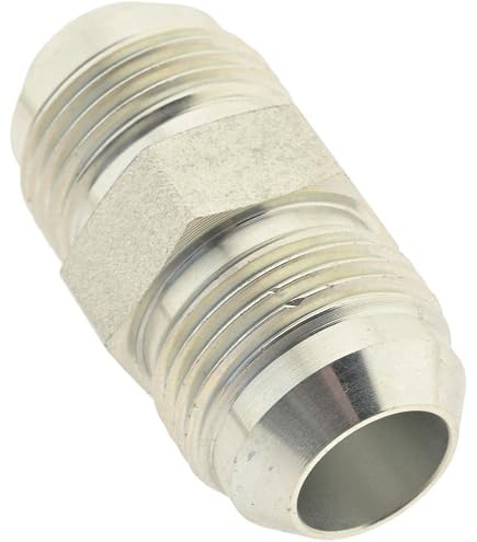 Raccord Adaptateur Hydraulique 7/16" JIC Mâle X 1/4" R Mâle - Acier Carbone - Lot De 2 - Pour Lignes Huile, Air, Eau