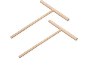 HQYBZP 2 Stück Crepes Verteiler, Crepes Zubehör, Teigverteiler Für Crepes Holz - Verteiler Für Teig Galettes Und Pfannkuchen, Verteilt Den Teig Hauchdünn Und Gleichmäßig