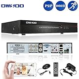 OWSOO 4CH CCTV DVR 960H Full D1 H.264 4 Channel Digital Video Recorder P2P Network Security Phone Control HDMI VGA Out Motion Detection Email Alarm for Surveillance Camera With Remote