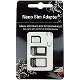 ADATTATORE NANO SIM 4 IN 1 (Nano SIM to Micro SIM Card+ Micro SIM to Standard Card + Nano SIM to Standard Card) + GRAFFETTA P