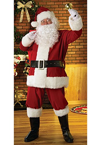 Shatchitraditional Deluxe Regal Plush Father Santa Claus Suit