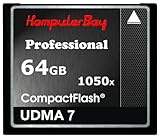 UDMA 7 RAW Komputerbay Professional Compact Flash - Tarjeta Flash 64GB CF 1050x 100 MB/s escritura 160MB/s lectura UDMA 7 RAW 64 GB, velocidad extrema