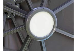 PROLOISIRS Luminaire LED rechargeable - Parasol déporté - Fixation baïonette