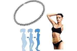 CRICIA Collier magnétique de Perte de Poids en hématite Noire - Collier de désintoxication lymphatique magnétique pour Femmes Hommes, Collier de Drainage lymphatique, Collier de thérapie magnétique