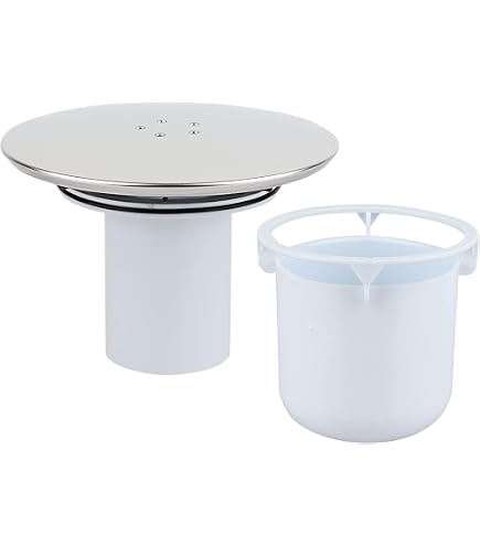 Duschabfluss Abdeckung Mit Haarfänger – 90 Mm/115 Mm, Rund-Design, Werkzeuglos Montierbar, Weiß