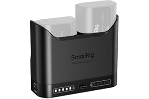 SMALLRIG DMW-BLK22 Chargeur de Batterie pour Panasonic, Chargeur Double (2 h d'Autonomie) avec Port de Charge USB-C 22,5 W, pour Panasonic Lumix GH5, GH5 II, GH6, GH7, S5, S5 II, S5 IIX, S9 et G9 II