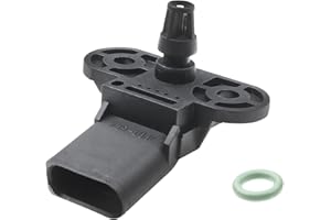 FRANKBERG Sensor de presión del tubo de aspiración para A3 Altea Arosa Cordoba Ibiza Inca Leon Toledo Fabia Octavia Roomster B-o-r-a Caddy Golf Lupo Polo T-o-u-r-a-n P-a-s-a-t J-e-t-a 1998-2015 06B906051