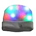 Price comparison product image LED Hat, DAXIN Light Beanie Hat Unisex 7 LED Knitted Flashing Light Up Beanie Hat Cap for Party, Camping, Sports, Christmas Festival (White)