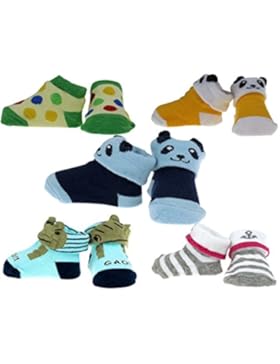 BONAMART ® 5 Paar Newborn Baby Mädchen Jungen Socken 3D Karikatur