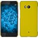 Produktbild PhoneNatic Case für HTC U11 Hülle gelb gummiert Hard-case + 2 Schutzfolien