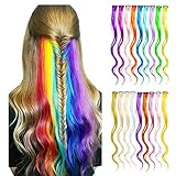 Breite Anwendung: Farbiger haarverlängerungs clip ist ein großartiges Haarschmuck für die tägliche Haarschönheit, Cosplay, Geburtstagsfeier, Musikfestivals, Mottoparty, Halloween-Kostüm, Konzerte, Clubs, Events, Raves usw
