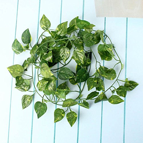 Kungfu Mall 2m Künstliche Ivy Vine Pflanze Grün Blatt Garland Hausgarten Feiertags Dekoration - 5