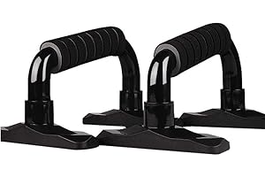 Almabner Push Up Bars Stand, Chest Exercise Training Body Building Equipment with Stainless Steel Bar Chest Bar Stand & Foam Handle for Men Women Gym Exercise Workout