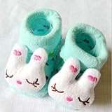 HuntGold Cute Baby Kid Toddler Newborn 3D Cartoon Short Sock Slipper Shoe Children Bootie(rabbit)