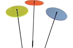 Sun Catcher Garden Decor Dischi del Sole 3 Incandescente Grandi Pali da Giardino 75cm Altezza Ornamento per Esterni Regalo per Giardinieri, Colour:Orange/Blue/Green (3) BG