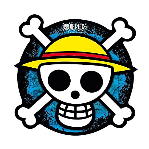 Preisvergleich Produktbild One Piece - Mausmatte Mauspad - Totenkopf - Luffy Logo - 21,5 cm