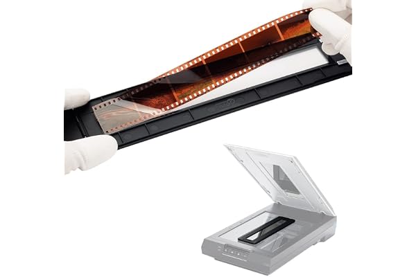 JJC Support Film Négatif 35mm, Support Magnétique Coulissant pour Scanner Films de 24 x 36mm sur Scanner Plat Standard avec Rétroéclairage Zone de Numérisation de l'unité Transparente 228,5 x 27,9mm
