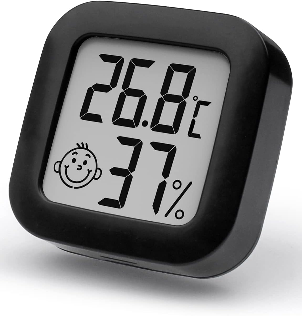 Mini Termómetro Higrómetro Digital, Medidor de Temperatura para Medición de Temperatura y Humedad del Casa Ambiente