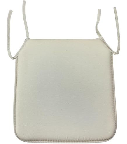 Cojines Silla Jardín Juego De 6 Cojines Para Silla LILENO HOME 40x40 Cm | Tela Resistente A Rayos UV Y Agua, Color Gris Claro Interior Exterior Fácil Limpieza