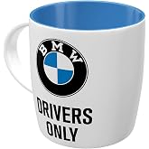 Nostalgic-Art Retro kahve kupası, 330 ml, BMW &ndash; Drivers Only &ndash; BMW aksesuar hayranları i&ccedil;in hediye fikri, orijinal lisanslı &uuml;
