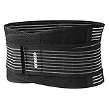Enkeeo - Faja Lumbar, faja reductora para hombre/mujer (Faja abdominal deportiva, Corrector de postura y para Entrenamiento, Rehabilitación de dolor y lesión) Talla Única
