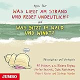 Image de Was liegt am Strand und redet undeutlich? und Was sitzt im Wald und winkt? Rätselwitze und Wortspie
