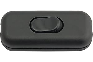 Torpedo Switch/[1 Pack] SFTlite Black Inline Switch Use Inline 2 or 3 Core,Inline Lamp/Light/Bulb Switch