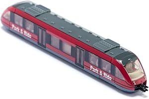 siku 1646, Lokaltåg, metall,plast, 1:120, Röd, Passar ihop med andra siku-leksaker