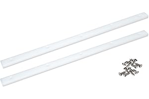 UPTTHOW Crosscut Sled for Table Saw UHMW Plastic 3/4" X 3/8" X 17" with Predrilled Holes and Screws Ideal for U Tracks Woodworking, Miter Slots, Router Table and Bandsaws(2 Bars)