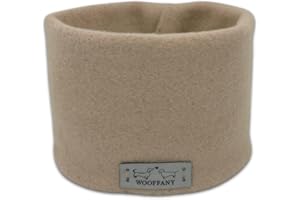 Loop-Schal WOOFFANY - Design Sarah - 100% Baumwollfleece - waschbar bei 30° - für kleine Hunde bis mittelgroße Hunderassen - Handgefertigt in Deutschland