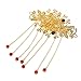 Tinksky Chinese Hair Comb Cheongsam Hair Accessory (Red)