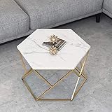 El aspecto contemporáneo blanco hace que esta mesa de café se vea elegante, debe ser un mueble llamativo, ideal para su sala de estar.