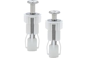 ZJCANGLIU 2 Pièces Fixation Abattant WC,Fixation Cuvette WC,Fixation Abattant WC Universel,pour Siège de Toilette,Matériau en Nylon(Style 2)