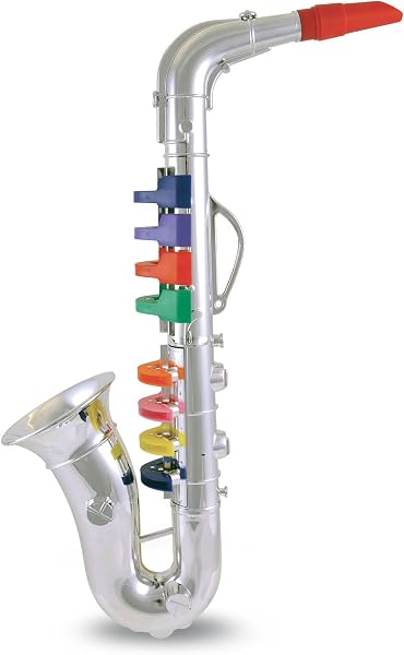 Bontempi – 324331 – Musikinstrument – Saxophon – 8 Noten, Blau - 1