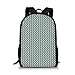 Produktbild School Bags Abstract,Vintage Classic Wavy Branches with Leaves Vertical Lined Nature Themed,Light Sage Green White for Boys&Girls Mens Sport Daypack