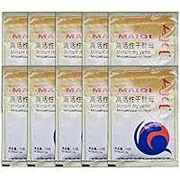 Pruebe panqueques, pasta, masa de pizza, magdalenas, levadura, bolsa de 10/13 / 15 g de levadura de panadería, seca activa, alta tolerancia a la glucosa, pan, productos para hornear en la cocina.