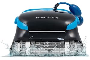 Dolphin Automatic Robotic Pool Vacuum Cleaner, Wall Climbing Scrubber Brush, Smart Navigation, Ideal for In-Ground Pools up to 50 FT in Length - Nautilus CC Plus