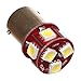 Produktbild 1x 8er 3-Chip SMD LED Lampe Kalt-Weiß #63 GE63 GE#1129 Ba15s Metallsockel 6V Birne 1156 Leuchtmittel für Flipperautomat Flasher Neu [A++] Joy-Button