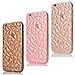 Produktbild CreWin 3 Pack iPhone 6S Hülle, iPhone 6 Weiche Silikon TPU Handyhülle Bling Glitzer 3D Diamant Form Crystal Schutzhülle Stoßfeste Bumper Case Ultra Slim Protective Cover Transparent Backcover Abdeckung Handytasche - Rosegold + Durchsichtig + Grau