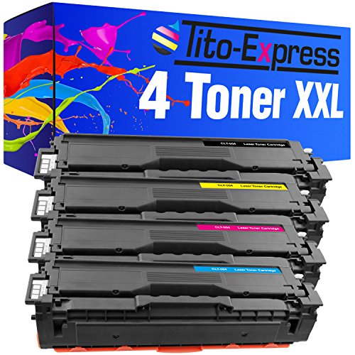 PlatinumSerie® 4 Toner-Kartuschen XXL kompatibel für Samsung CLT-504S CLP-415 NW N CLX-4195 N FN FW Xpress C 1810 W C 1860 FW