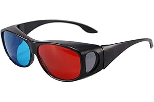 Inception Pro Infinite Lunettes - Vision 3D - Anaglyphes - Très haute qualité - Télé - Films - Jeux - Unisexe - Homme - Femme