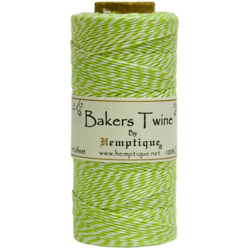 Hemptique Baumwolle Baker 's Twine Spule 2 lagig 410 '-lime, andere, mehrfarbig