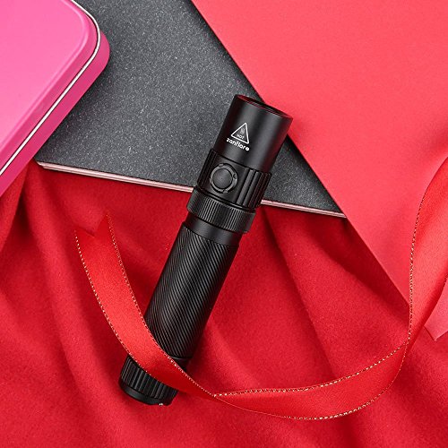 Zanflare F1 LED-Taschenlampe, Cree XP-L V6 1240 Lumen super helle taktische Lampe mit Sicherheits-Hammer, IP68 Wasserdicht, USB wiederaufladbar, 7 Licht-Modi zum Wandern, Camping, Notfal - 7