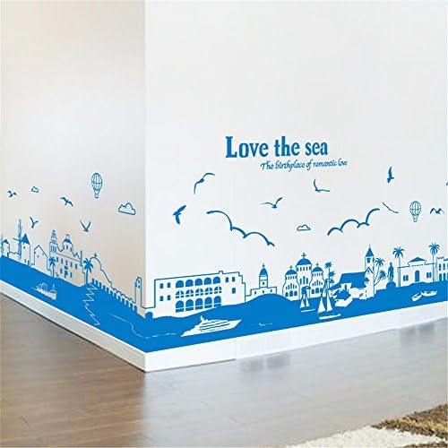 XJKLFJSIU Living Room Decorations Wall Stickers Corridors Stairs Aisle Corner Kayaks Living Room Background Wall Stickers