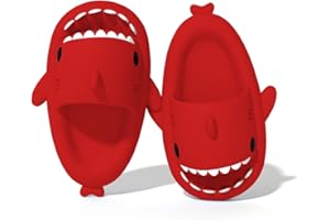 Hoomall Pantoufles De Requin Adulte Été Femme Homme Enfant Shark Cloud Slippers Claquettes Antidérapante Open Toe Slides Chaussures De Piscine Plage Chaussons De Bain Douche Maison