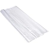 PATIKIL 30 Pcs Clear Flat Open Plastic Poly Bags 16x20 Inch 1 Mil Packaging Bags for Food, Home, Collectibles Storage, Provin