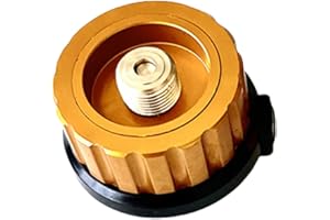 ISSIMOBER adattatore per cartuccia di gas, adattatore per fornello a gas da campeggio, adattatore per bombola di gas, collegamento per fornello da campeggio, adattatore per cartuccia di valvola per GPL, ri (1)