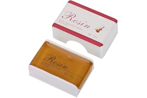 DEMERAS Resina profesional para violín ,viola ,violonchelo ,cepillo de colofonia ,herramienta de limpieza para instrumentos musicales(Amarillo)