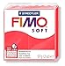 Produktbild Staedtler 8020-40 ST 1 Fimo soft Block, Modelliermasse (ofenhärtend, weich und soft, sofort modellierfähig, wiederverschließbar, Blockgröße 57 g) Trendfarbe flamingo