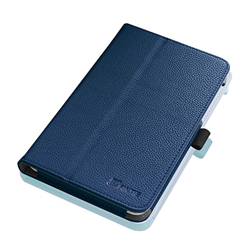 Fintie Asus ME181CX Folio Hülle Case – Slim Fit Schutzhülle Cover Tasche Etui für Asus ME181CX ProSieben Entertainment Pad 20,3 cm(8 Zoll) Tablet-PC (Asus MeMO Pad 8 ME181C), Marineblau - 7